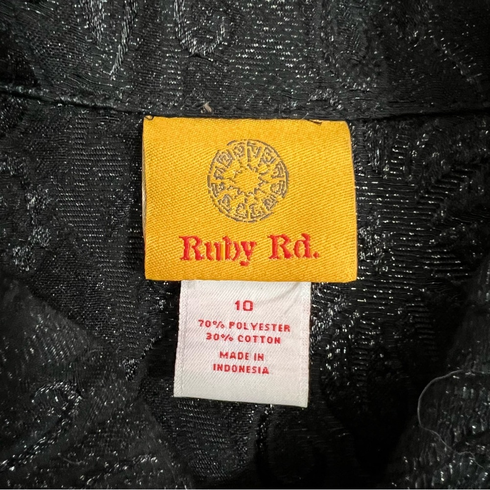 Ruby Rd. Black Textured Jacket Chic Whimsygoth - Picture 9 of 11